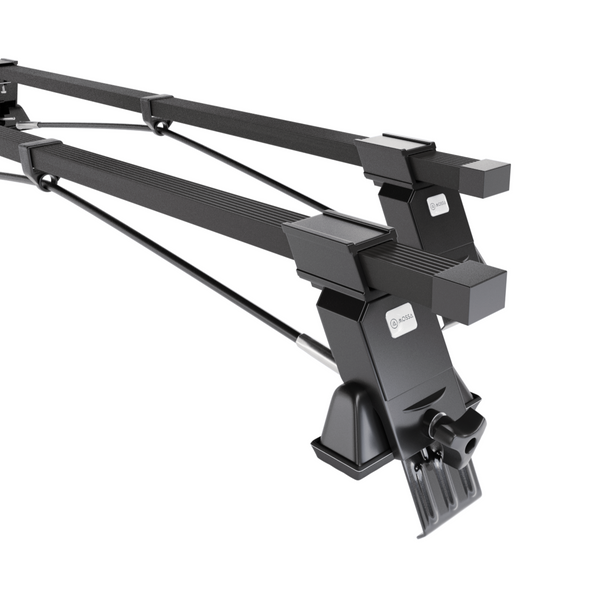 Stahl-Dachträger für Peugeot 206+ (2009-2012) - schwarz Dachträger Dachgepäckträger - ohne Montagelemente
