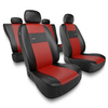 Universal Sitzbezüge Auto für Audi A4 B5, B6, B7, B8, B9 (1995-2024) - Autositzbezüge Schonbezüge für Autositze - XL-RD