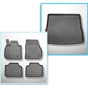 Set Kofferraumschale und angepasste Autoteppiche TPE für: BMW X1 F48, U11 SUV (1