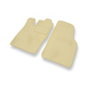 Fußmatten Auto für Opel Astra F Caravan, Hatchback, Cabriolet, Limousine (1991-2002) - Premium Velours beige Automatten Autoteppiche