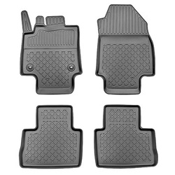 TPE Fußmatten Auto für Toyota RAV4 V SUV (01.2019-....) - schwarz Automatten Autoteppiche - mit Schaltgetriebe