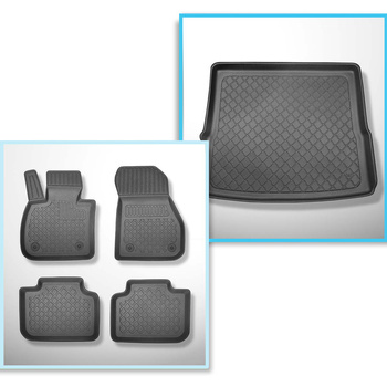 Set Kofferraumschale und angepasste Autoteppiche TPE für: BMW X1 F48 SAV (10.201