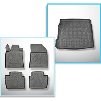 Set Kofferraumschale und angepasste Autoteppiche TPE PREMIUM für: Peugeot 508 II
