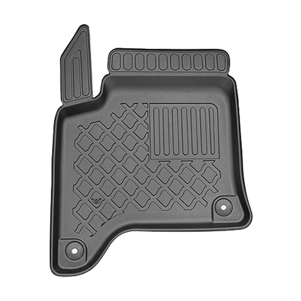 TPE Fußmatten Auto für Peugeot 208 Hybrid Hatchback (09.2023-....) - schwarz Automatten Autoteppiche