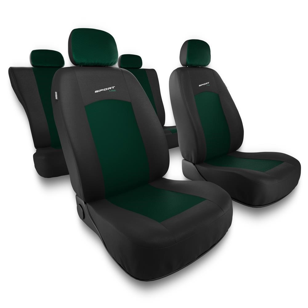 Universal Sitzbezüge Auto für Mercedes-Benz B Klasse W245, W246, W247  (2005-2019) - Autositzbezüge Schonbezüge für Autositze - S-GR grün