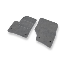 Fußmatten Auto für Volkswagen Touareg I SUV (2002-2010) - Premium Velours graue Automatten Autoteppiche