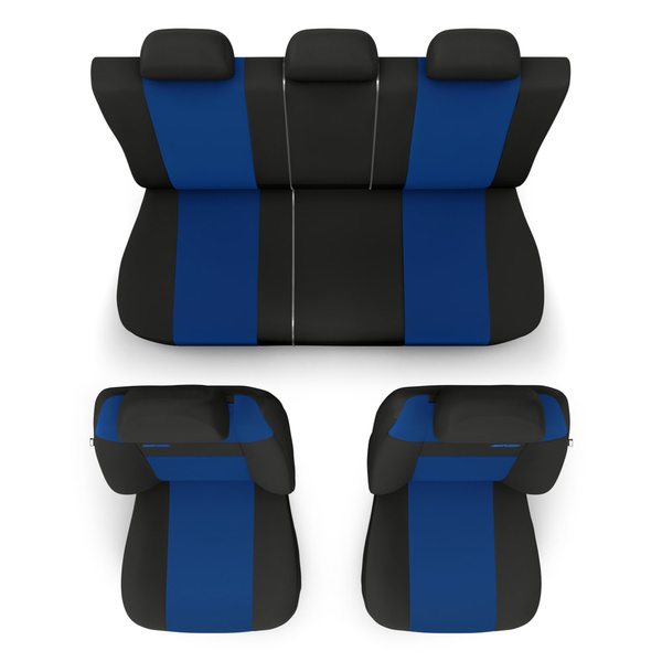 Universal Sitzbezüge Auto für Alfa Romeo Stelvio (2017-....) - Autositzbezüge Schonbezüge für Autositze - RSL-BL