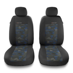 Universal Sitzbezüge Auto für Opel Tigra A, B (1994-2009) - Vordersitze Autositzbezüge Schonbezüge - 2UNE-BL
