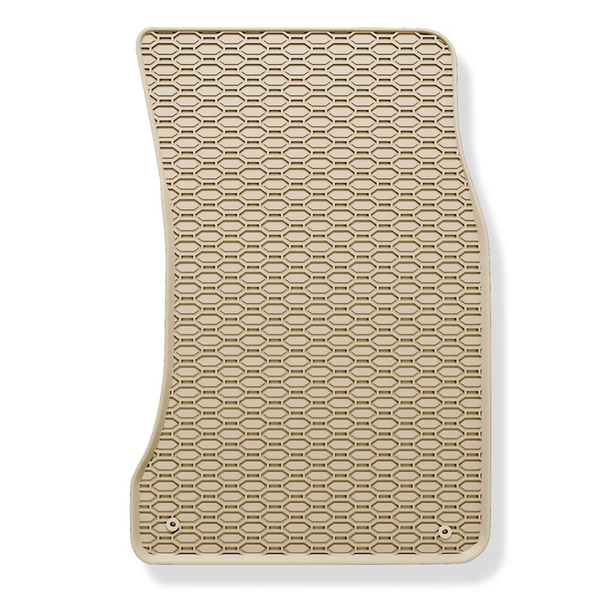 Gummifußmatten Auto für BMW 5er E60, E61 Limousine, Touring (2003-2010) - Gummimatten Gummi Fußmatten - beige - 4 Stk.