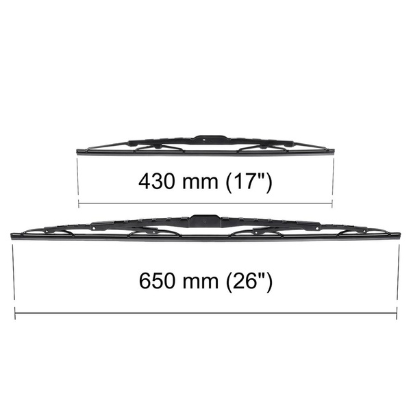 Vordere Scheibenwischer für Nissan Qashqai II Crossover (12.2013-2021) - Wischerblätter Standard