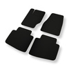 Fußmatten Auto für Jeep Commander I SUV (2006-2010) - schwarze Automatten Autoteppiche
