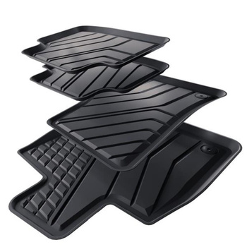 TPE Fußmatten Auto für Audi Q3 II SUV (2018-....) - schwarz Automatten Autoteppi