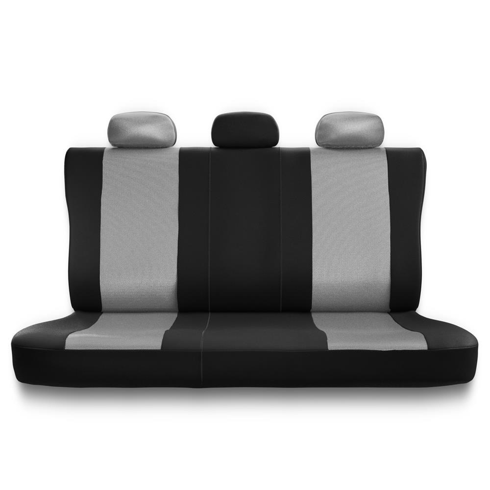 Universal Sitzbezüge Auto für Mercedes-Benz E Klasse W212, W213 (2009-2019)  - Autositzbezüge Schonbezüge für Autositze - UNE-1 Muster 1 (grau)