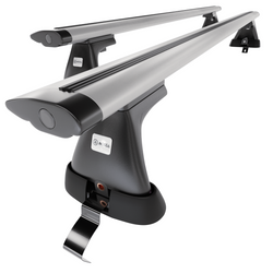 Aluminium-Dachträger für Skoda Superb mk II (2008-2015) - silbern Dachträger Dachgepäckträger - ohne Montagelemente