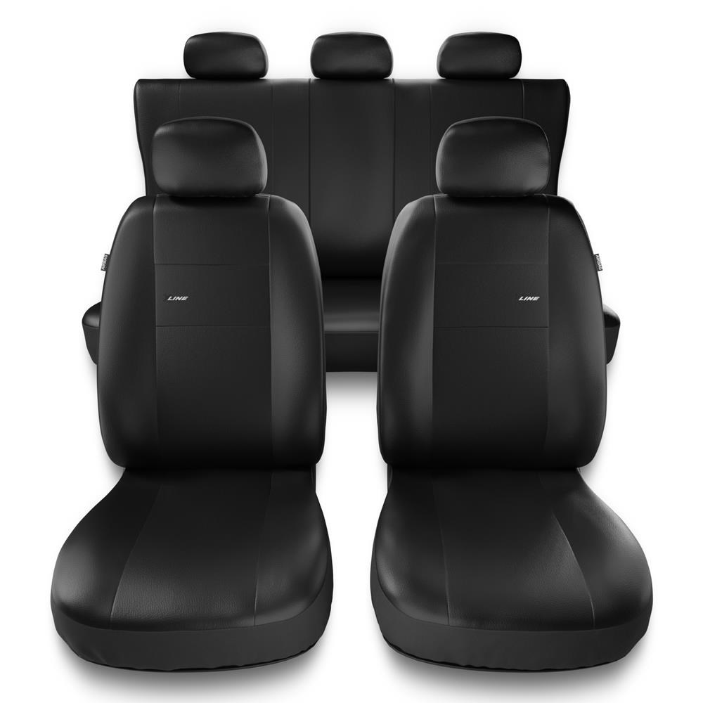 Universal Sitzbezüge Auto für Dacia Sandero I, II (2008-2019) -  Autositzbezüge Schonbezüge für Autositze - XL-B schwarz