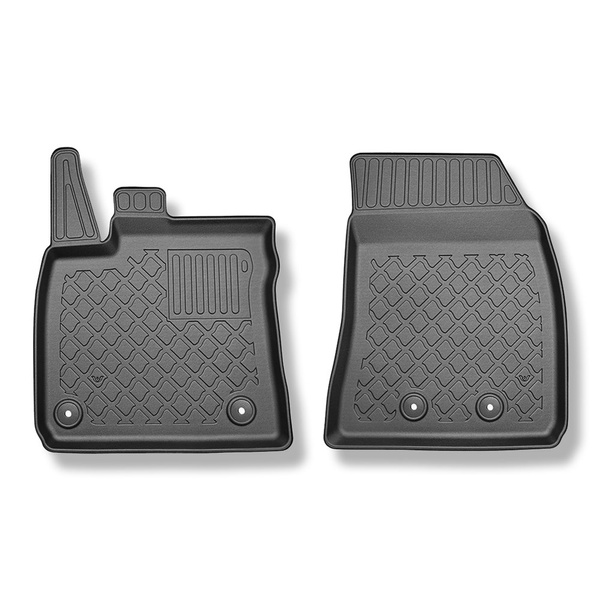 TPE Fußmatten Auto für Ford Transit Courier I Van (08.2014-2023) - schwarz Automatten Autoteppiche