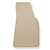 Gummifußmatten Auto für Audi A4 B7 Avant, Cabriolet, Limousine (2004-2009) - Gummimatten Gummi Fußmatten - beige - 4 Stk.