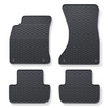 Gummifußmatten Auto für Audi A5 8T (2007-2016) - schwarz Gummimatten Gummi Fußmatten