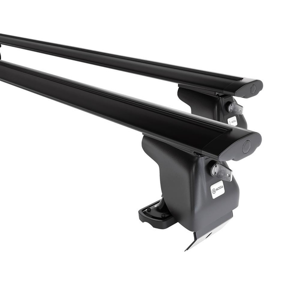 Aluminium-Dachträger für Renault Captur I (2013-2019) - schwarz Dachträger Dachgepäckträger - ohne Montagelemente