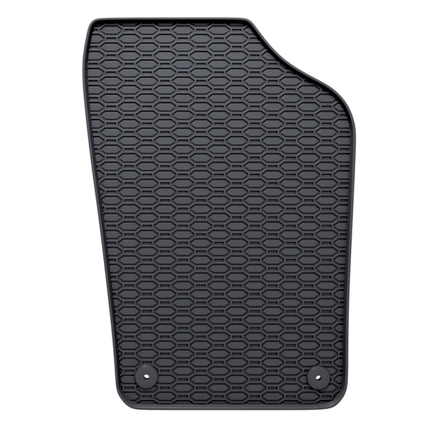 Gummifußmatten Auto für Volkswagen Polo V Hatchback, Limousine (2009-2017) - Gummimatten Gummi Fußmatten - schwarz - 4 Stk.