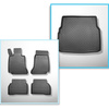 Set Kofferraumschale und angepasste Autoteppiche TPE für: Mercedes-Benz C Klasse W205 Kombi (10.2014-02.2021)