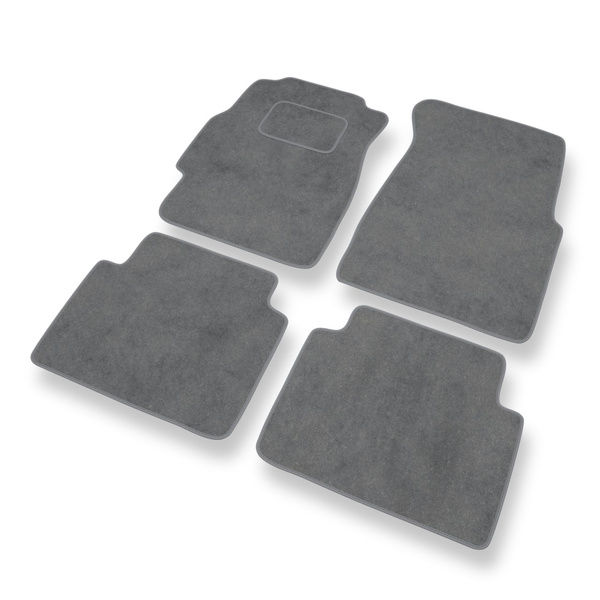 Fußmatten Auto für Honda Civic VI Aerodeck, Coupé, Hatchback, Limousine (1996-2000) 3 türig, 4 türig - Premium Velours graue Automatten Autoteppiche