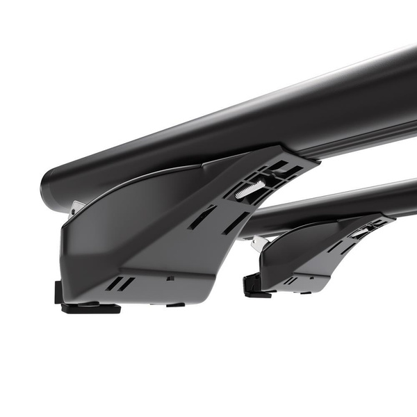 Aluminium-Dachträger für Volkswagen Touran III MPV (2015-....) - Reling - schwarz Dachträger Dachgepäckträger