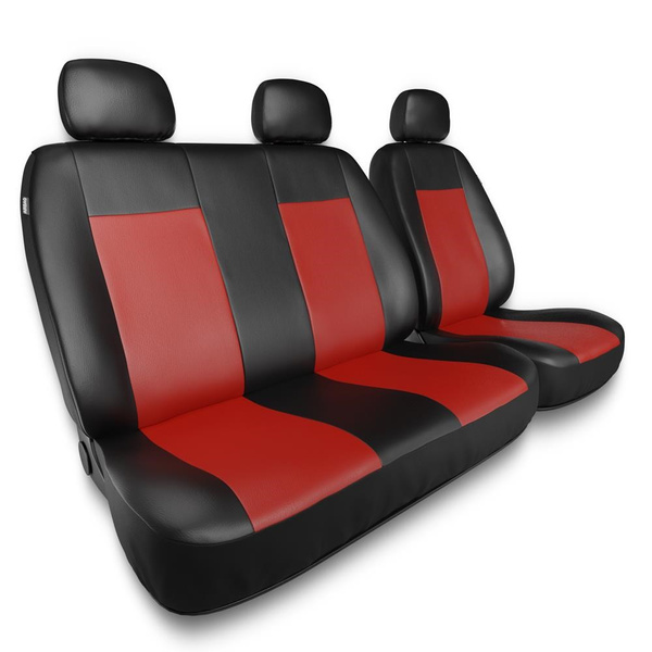Universal Sitzbezüge Auto für Volkswagen Transporter III, IV, V, VI, VII (1996-....) – Vordersitze Autositzbezüge Schonbezüge – BC-RD
