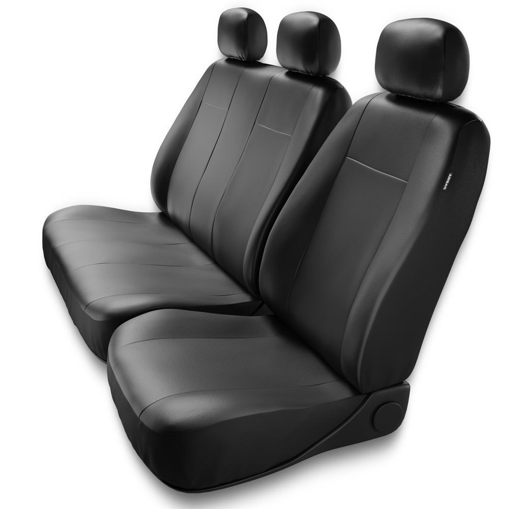 Universal Sitzbezüge Auto für Peugeot Partner I, II (1996-2019) - Autositzbezüge  Schonbezüge für Autositze - BC-B schwarz