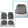 Set Kofferraumschale und angepasste Autoteppiche TPE für: Mazda 3 IV BP Limousine (03.2019-....)