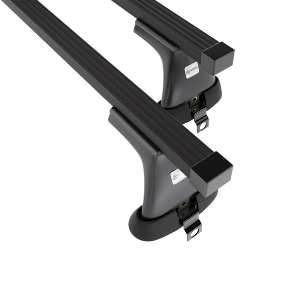 Stahl-Dachträger für Mercedes-Benz S Klasse W220 (1999-2005) - schwarz Dachträger Dachgepäckträger - ohne Montagelemente