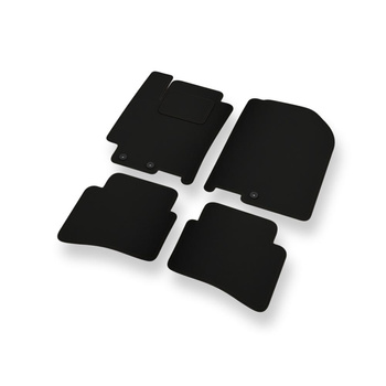 Fußmatten Auto für Kia Rio IV Hatchback (2017-....) - schwarze Automatten Autote