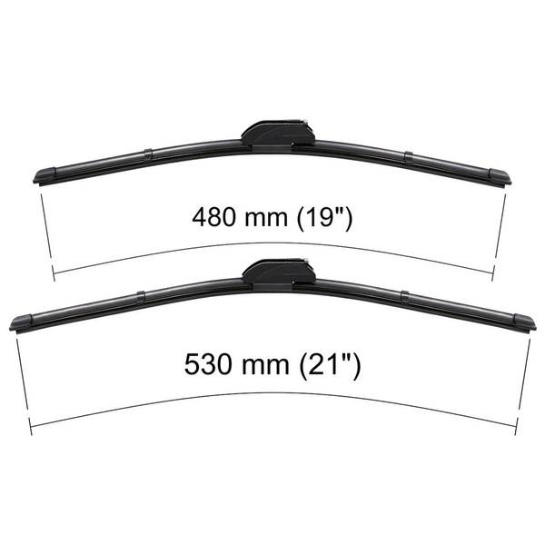 Vordere Scheibenwischer für Alfa Romeo 146 Hatchback (04.1997-12.2000) - Wischerblätter Flach