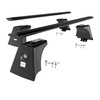 Aluminium-Dachträger für Suzuki Across (2021-....) - schwarz Dachträger Dachgepäckträger - integrierte Relinge