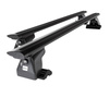 Aluminium-Dachträger für Nissan Primastar (2002-2006) - schwarz Dachträger Dachgepäckträger - Montagepunkte