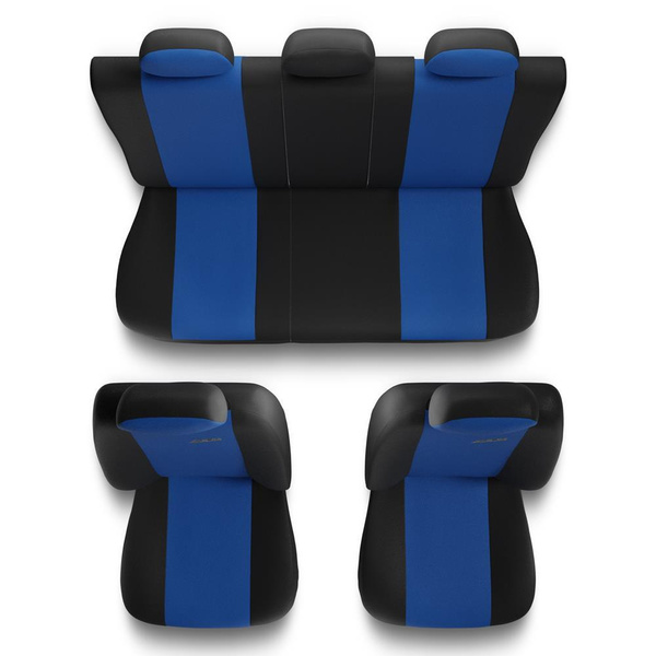 Universal Sitzbezüge Auto für Seat Mii (2011-2018) - Autositzbezüge Schonbezüge für Autositze - X.R-BL
