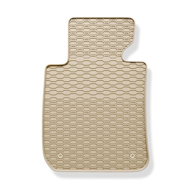 Gummifußmatten Auto für BMW 3er E90, E91 Limousine, Touring (2004-2013) - Gummimatten Gummi Fußmatten - beige - 4 Stk.