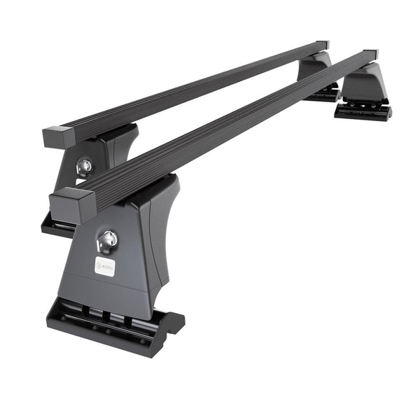 Stahl-Dachträger für Mazda 3 mk I (2004-2008) - schwarz Dachträger Dachgepäckträger - Montagepunkte