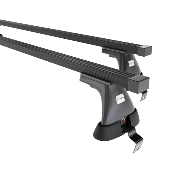 Stahl-Dachträger für Volvo S40 (2004-2012) - schwarz Dachträger Dachgepäckträger - ohne Montagelemente