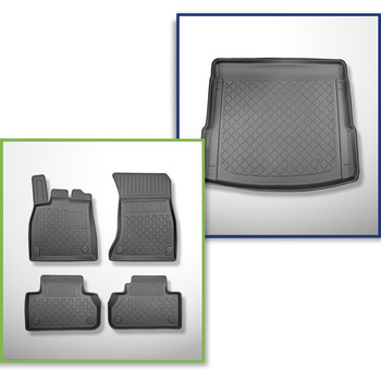 Set Kofferraumschale und angepasste Autoteppiche TPE für: Audi Q5 II FY SUV (01.