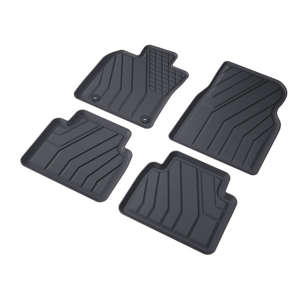 TPE Fußmatten Auto für Toyota Camry IX Limousine (2018-....) - schwarz Automatten Autoteppiche