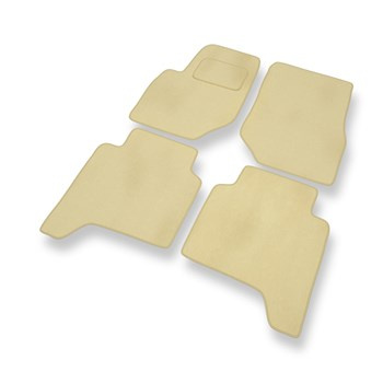 Fußmatten Auto für Hyundai Terracan SUV (2001-2006) - Premium Velours beige Auto