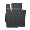Gummifußmatten Auto für Mitsubishi Outlander III SUV (2012-2022) - Gummimatten Gummi Fußmatten - schwarz - 4 Stk.