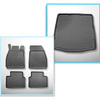 Set Kofferraumschale und angepasste Autoteppiche TPE PREMIUM für: Opel Insignia A Limousine (2008-05.2017) - flacher Kofferraum (mit vollem Reserverad und / oder Infiniti-Soundsystem, subwoofer)