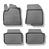 TPE Fußmatten Auto für Dacia Logan III Limousine (01.2021-....) - schwarz Automatten Autoteppiche