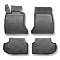 TPE Fußmatten Auto für BMW 5er F11 Touring (2013-04.2017) - schwarz Automatten Autoteppiche - ohne X-drive; vordere Sitzabstandsführungen (hinten) 365mm