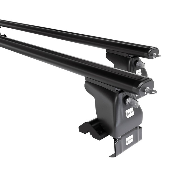 Aluminium-Dachträger für Seat Mii (2012-2019) - schwarz Dachträger Dachgepäckträger - ohne Montagelemente