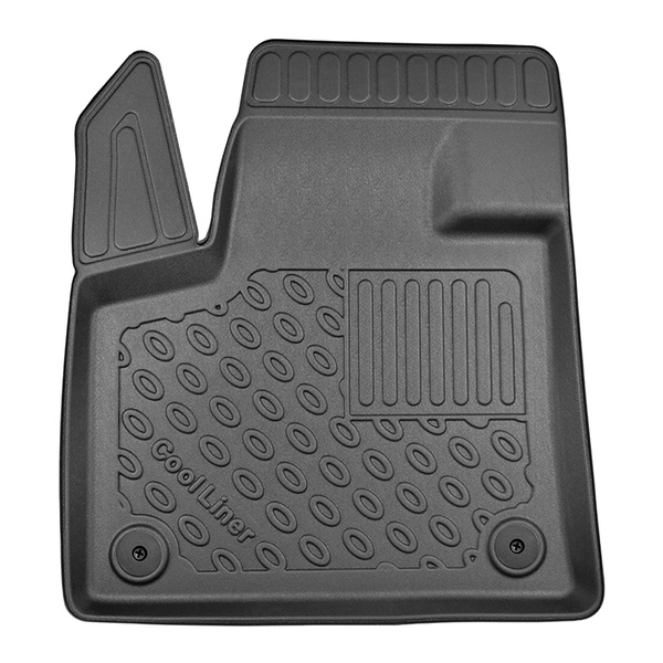 Set Kofferraumschale und angepasste Autoteppiche TPE PREMIUM für: Peugeot 3008 II SUV (11.2016-11.2023) - oberer Kofferraum (ebene Schwelle); beweglicher Boden in höchster Stellung; nicht für Hybride Versionen; ohne Hi-Fi-System FOCAL