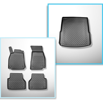 Set Kofferraumschale und angepasste Autoteppiche TPE für: Audi A6 C8 4H Avant (0