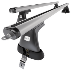 Aluminium-Dachträger für Dacia Sandero mk II (2013-2020) - silbern Dachträger Dachgepäckträger - ohne Montagelemente